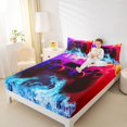 thumbnail image 4 of Feelyou 3D Gamepad Gaming Boys Bed Sheets, Fire and Water King Sheets, 4 Pieces, 4 of 7