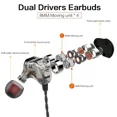 thumbnail image 3 of Experience the premium sound of STONEGO stereo in-ear headphones, featuring dual drivers, these sports headphones are designed for running, with powerful bass and sweat resistance, 3 of 7