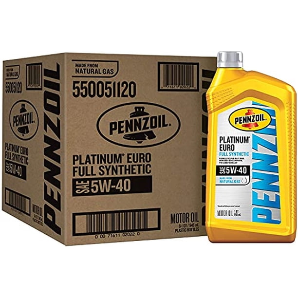 Aceite de motor Pennzoil Platinum Euro totalmente sintético 5W-40