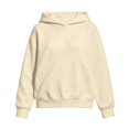 thumbnail image 3 of Vivcore Kids Knit Hoodie Casual Pullover Sweater Soft Cozy Hooded Sweatshirt for Toddlers and Children,Beige,120, 3 of 8