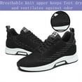 thumbnail image 5 of Men's Height Increasing Sneakers Invisible Inner Height Increasing Shoes 1.9 inch Running Shoes Lightweight Breathable Mesh Hidden Heel Sneakers Lace Up Casual Shoes, 5 of 7