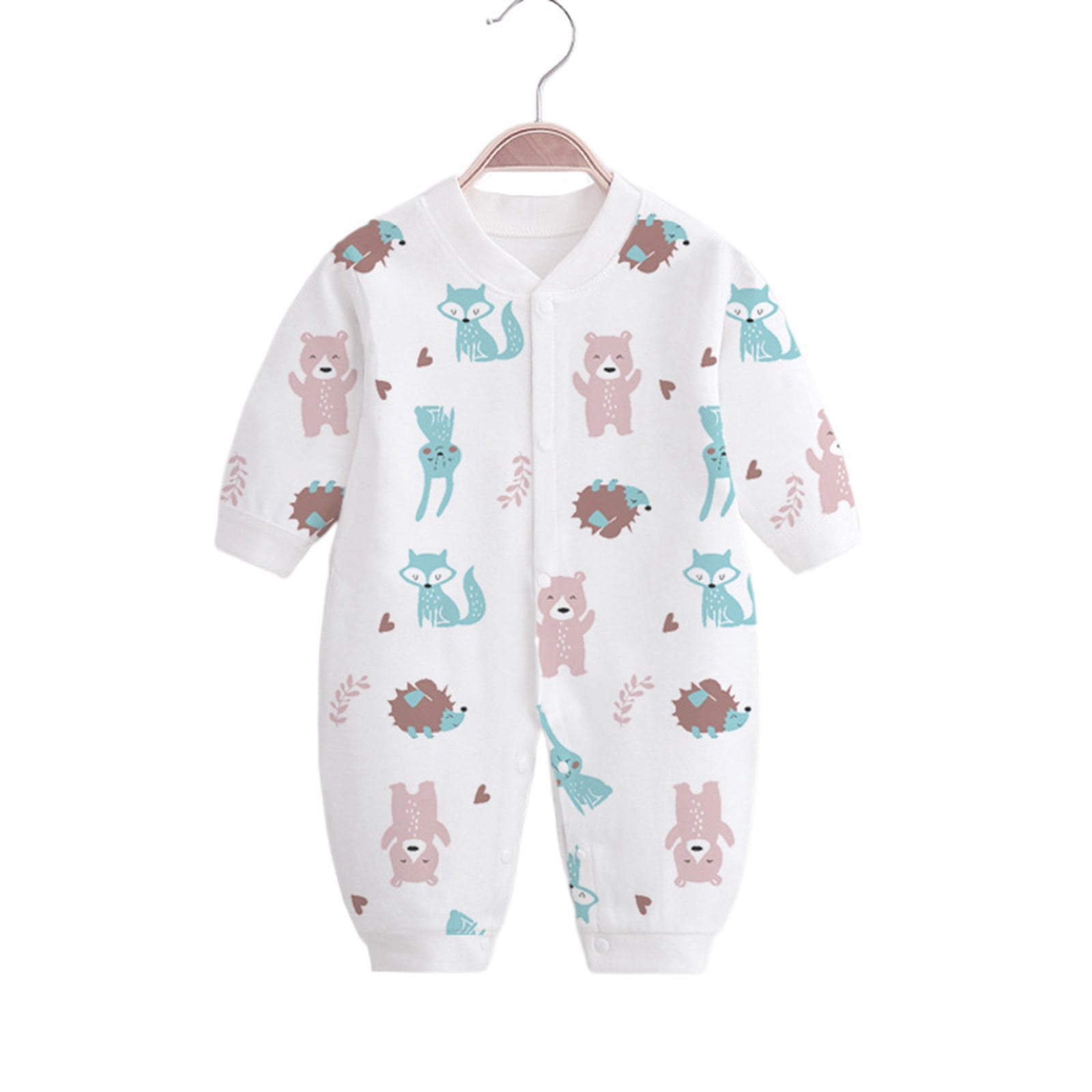 Quealent Boys Jumpsuits Clothes Fall Fashion Baby Boy Clothes Unisex Baby Girl Bodysuits Light Blue,0-3 Months