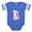 Royal Blue, variant on CafePress - PINK KITTY - Cute Infant Baby Football Bodysuit