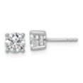thumbnail image 3 of Auriga Mother's Day Gift 14K White Gold 1 1/4 cttw Round Lab Grown Diamond Stud Earrings for Women, 3 of 4