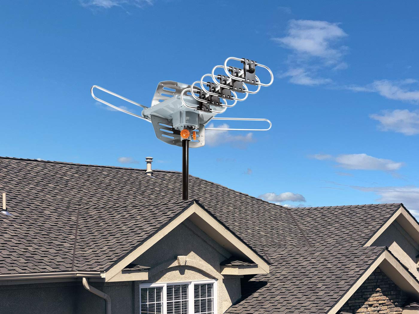 Five Star Outdoor HD TV Antenna 150 Mile Range Motorized photo 3