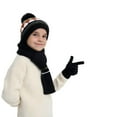 thumbnail image 5 of OGLCCG Winter Beanie Hat Scarf Gloves Set for Boys Girls, Teens Youth Kids Knitting Neck Warmer Hat Cap Scarf Gloves 3 in 1 Gift Set 1-8 Years, 5 of 8