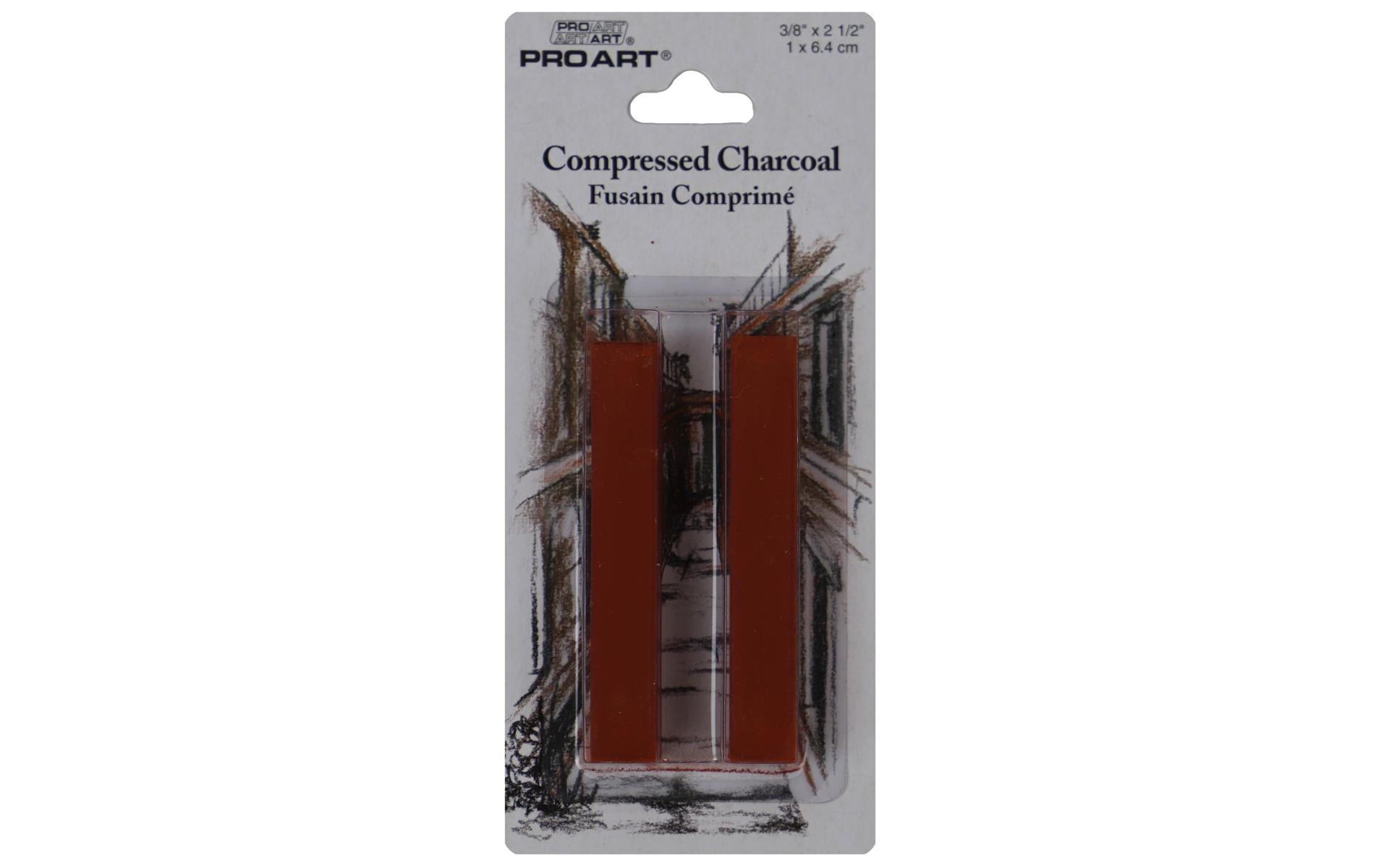 Pro Art Compressed Charcoal 2pc Sanguine