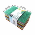 thumbnail image 3 of Multifunctional Kitchen Oil Dishwashing Cloth Colored Cleaning Cloth Dishwashing Sponge Cloth Cleaning Cloth 40pc, 3 of 9