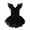Black, variant on Toddler Girls Ballet Leotard Kids Ruffle Sleeve Dance Dress Tutu Skirt Sparkly Star Gymnastics Dancewear for Little Girls 2-9Y
