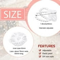 thumbnail image 2 of 2 Styles Elastic Pearl Wrist Corsage Bands Wristlet Bracelet DIY Flower Hand Wedding Stretch Wristband Corsages for Party Prom Girl Bridesmaid Hand Flower Decor, 2 of 6