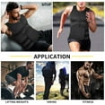 thumbnail image 6 of Vaslanda Neoprene Sauna Suit for Men Waist Trainer Vest Zipper Body Shaper Tank Top with Double Adjustable Belts, 6 of 7
