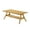 Natural Oak, variant on Roundhill Furniture Arona Mid-Century Modern Wood Shelf Coffee Table, Walnut Finish