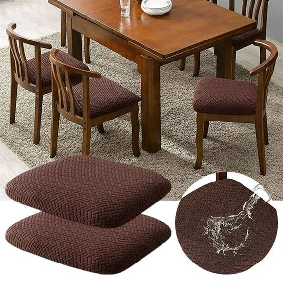 Cqxid Housse de Sofa à Moins de 10 $ 2 Pcs Housse de Coussin de Chaise en Jacquard en Forme de T avec Boucle, Housse de Chaise en Jacquard à Carreaux Longue, Housse de Coussin de Chaise pour la Maison