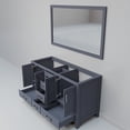 thumbnail image 6 of Lexora Home Jacques 60" Double Vanity with Mirror in Dark Gray, 6 of 9