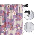 thumbnail image 4 of Blackout Kids Curtains,Goldendoodle Dog and Flower Floral Childrens Insulated Curtains Set Of 2,Bedroom Essentials,Toddler Room Decor 42x54in(106x137cm), 4 of 4