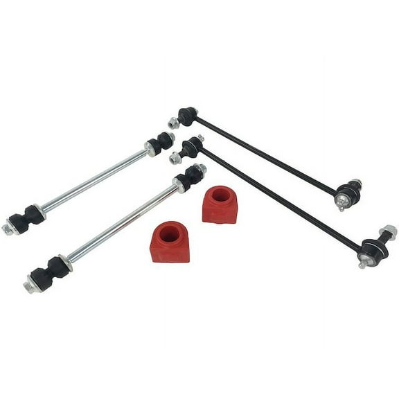 Front and Rear Sway Bar Link and Bushing Kit - 6 Piece - Compatible with 2011 - 2015 GMC Acadia (with 29mm Front Sway Bar) 2012 2013 2014