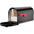 thumbnail image 2 of Architectural Mailboxes Roxbury™ Heavy duty Steel Metal Post Mounted Mail Box for outside, Black, Large Curbside Mailbox with Magnetic Latch, 2 of 5