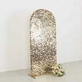 thumbnail image 4 of BalsaCircle 6 ft Champagne Fitted Sparkly Big Payette Sequin Round Top Wedding Arch Backdrop Stand Cover Party Events Decorations, 4 of 8