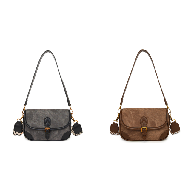 Bolso Hombro Mujer PU Chic Hobo Bag Patchwork Vintage Sling ()
