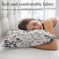 thumbnail image 5 of Grey Blue Botanical Pillow Covers, Linen Long Throw Pillow Case, Rustic Country Spring Floral Summer Leaf Holiday Pillow Protector Decorative Cushion Cover for Living Room/Bedroom 16" x 24", 5 of 8
