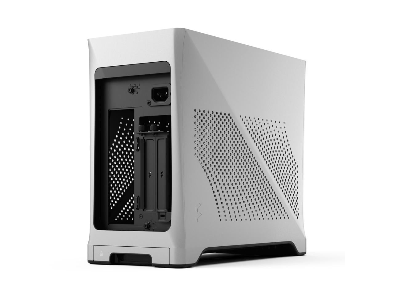 Fractal Design Era 2 Silver Anodized Aluminum/Steel Mini-ITX Compact Small Form Factor PC Case