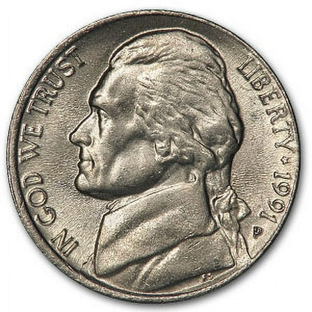 1991-P Jefferson Nickel BU