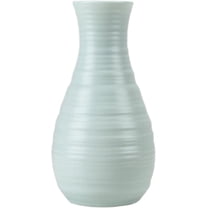 Composite Plastic Flower Vase: Unbreakable Ceramic Look Vase for Centerpieces, Small Vase for Wedding Party Living Room Bouquet Decor (Blue)