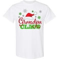 thumbnail image 3 of Inktastic Grandpa Claus with Christmas Santa Hat and Snowflakes T-Shirt, 3 of 5
