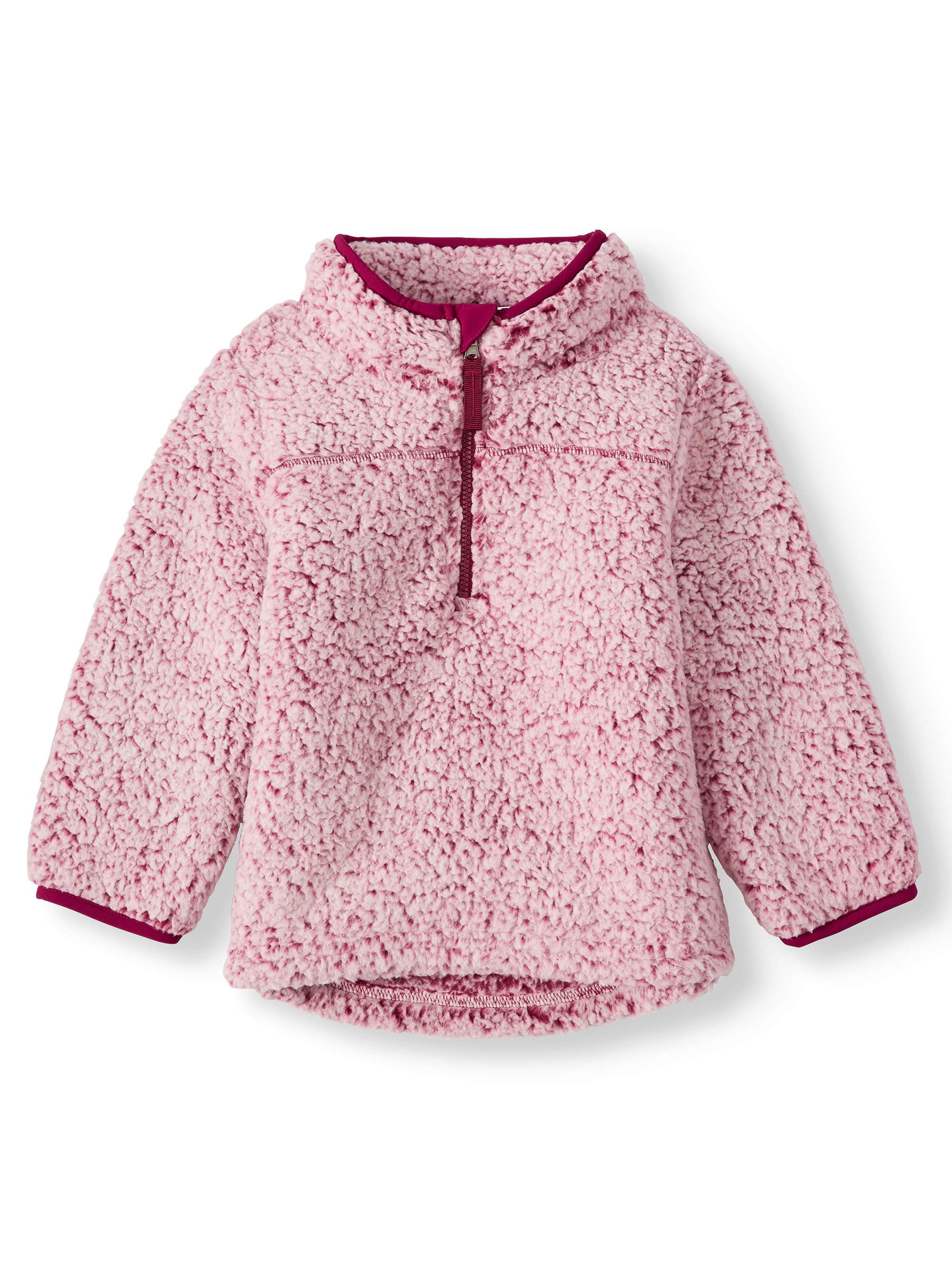 Azokoe Girls Kids 1/4 Zip Fleece Pullover Jacket Tops Casual Color Block Fuzzy Sweatshirt Coat Outwear 4-13 Years 