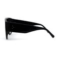 thumbnail image 4 of Hommes Incurvés Haut Grand Bouclier Racer Lunettes de Soleil Noir Fumée, 4 of 4