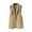 Khaki, variant on PVCS Women's Casual Jackets Clearance Button Up Vest with Pockets Solid Color Jacket Casual Outerwear Suit 3XL