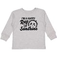 thumbnail image 3 of Inktastic Im a Happy Ray of Sunshine with Happy Sun Boys or Girls Long Sleeve Toddler T-Shirt, 3 of 5