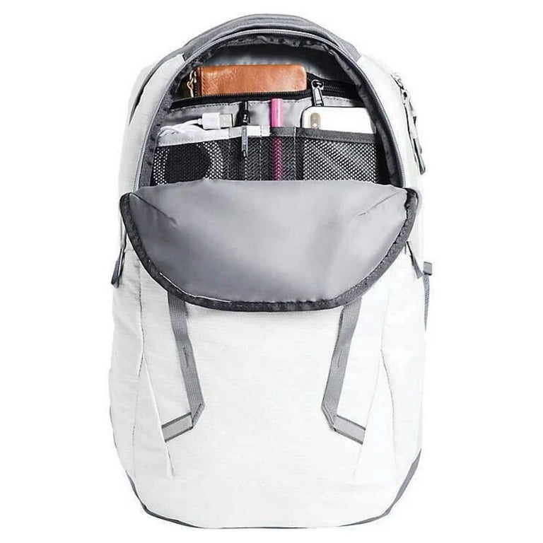 north face backpacks tnf white metallic melange mid grey The Women's Borealis Commuter Laptop Backpack, Mélange/Mid Grey, One Size Its sleek design and lightweight construction makes it perfect for carrying all your essentials The North Face Women's Vault