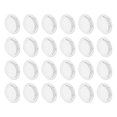 thumbnail image 1 of Cubierta de ventilación circular de 24 piezas, ventilación de sofit de 53 mm/2.1", cubierta de ventilación de sofit de acero inoxidable blanca, 1 of 7