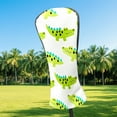 thumbnail image 2 of Golf Club Covers, Green Crocodile Premium PU Leather Driver Hybrid Putter Head Covers with Velvet Lining, Waterproof Golf Gifts for Men Women, 2 of 11
