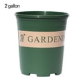 thumbnail image 1 of Plastic Gallon Flower Pot Balcony Flower Succulent Flower Pot Green Pot + Tray, 1 of 7