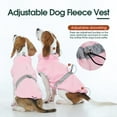thumbnail image 5 of Kuoser Dog Fleece Vest, Warm and Reflective Pullover Sweater, Soft Stretchy Puppy Coat Jacket, Pink, XS, 5 of 7