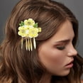 thumbnail image 3 of Yesbay Hairpin with Tassel Design Shiny Rhinestones Floral Embellishment Lightweight Versatile Hair Clip Hair Accessories, 3 of 8