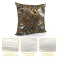 thumbnail image 4 of PHYHOO Throw Pillow Cushion Cover, in Style of Mechanical Design Engineeringme Print, Decorative Square Accent Pillow Case,Orange Brown White, 4 of 5