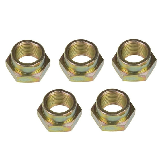 KarParts360 For Chevy Suburban 2500 2013 Spindle Nuts | 5 Pieces | 36 Millimeters Hex Size | M24-2.0 Thread Size | Replacement For 10260374, 10289657