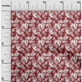 thumbnail image 2 of oneOone Cotton Poplin Maroon Fabric Floral Sewing Fabric By The Yard Printed Diy Clothing Sewing Supplies 56 Inch Wide, 2 of 5