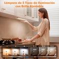 thumbnail image 4 of Luz Led Con Sensor De Movimiento,Lostrain Luces para Debajo del Cl&oacute;set 1800mAh Recargable USB 3 Colores,L&aacute;mpara Debajo de Armario Magn&eacute;ticas para Gabinete Cocina Dormi, 4 of 7