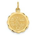 thumbnail image 1 of 14k A Date to Remember Charm in 14k Yellow Gold, 1 of 2