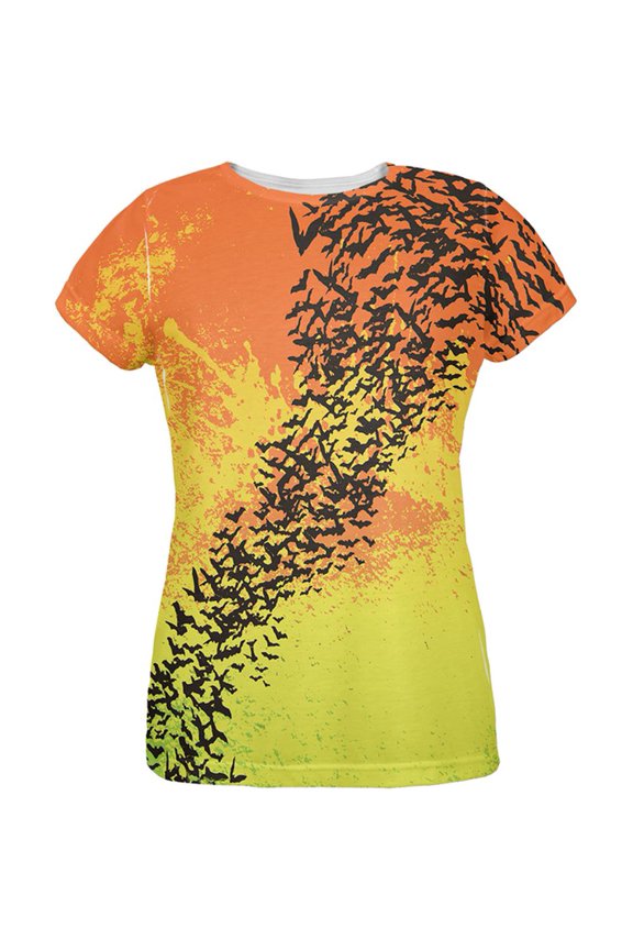 Cloud of Bats All Over Womens T-Shirt - Large