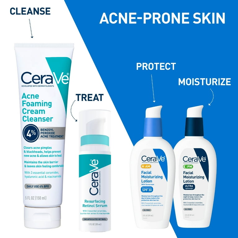Cerave Acne Foaming Cream Cleanser 5 fl oz