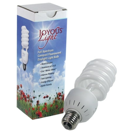 alzo 27w joyous light full spectrum cfl light bulb 5500k, 1300 lumens, (Best Full Spectrum Cfl)