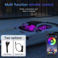 thumbnail image 3 of Car Interior Footwell Atmosphere RGB LED Strip Lights With Remote+ APP Control, 3 of 11