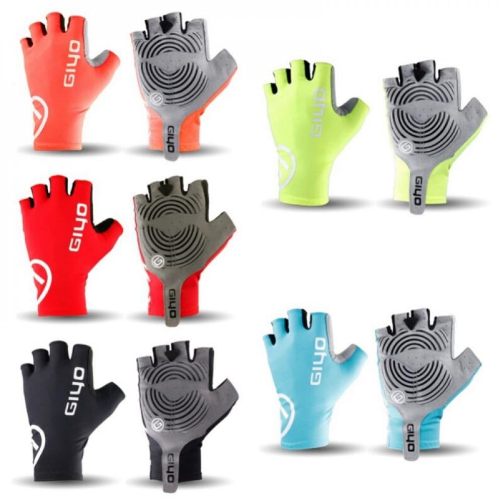Details about   Half Finger Cycling Gloves Windproof Anti-slip Half Finger Gel Riding Glove 