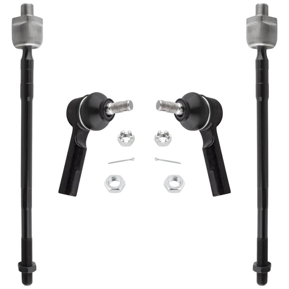BOXI 4-Piece Front Inner & Outer Tie Rod Kit Fit for Nissan Altima 2002-2006, Maxima 2004-2008, Replaces ES3438 EV427