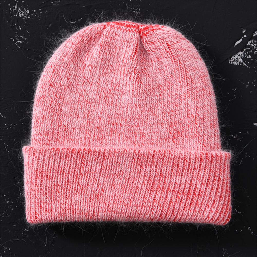 Rabbit Cashmere Knitted Beanies Thick 